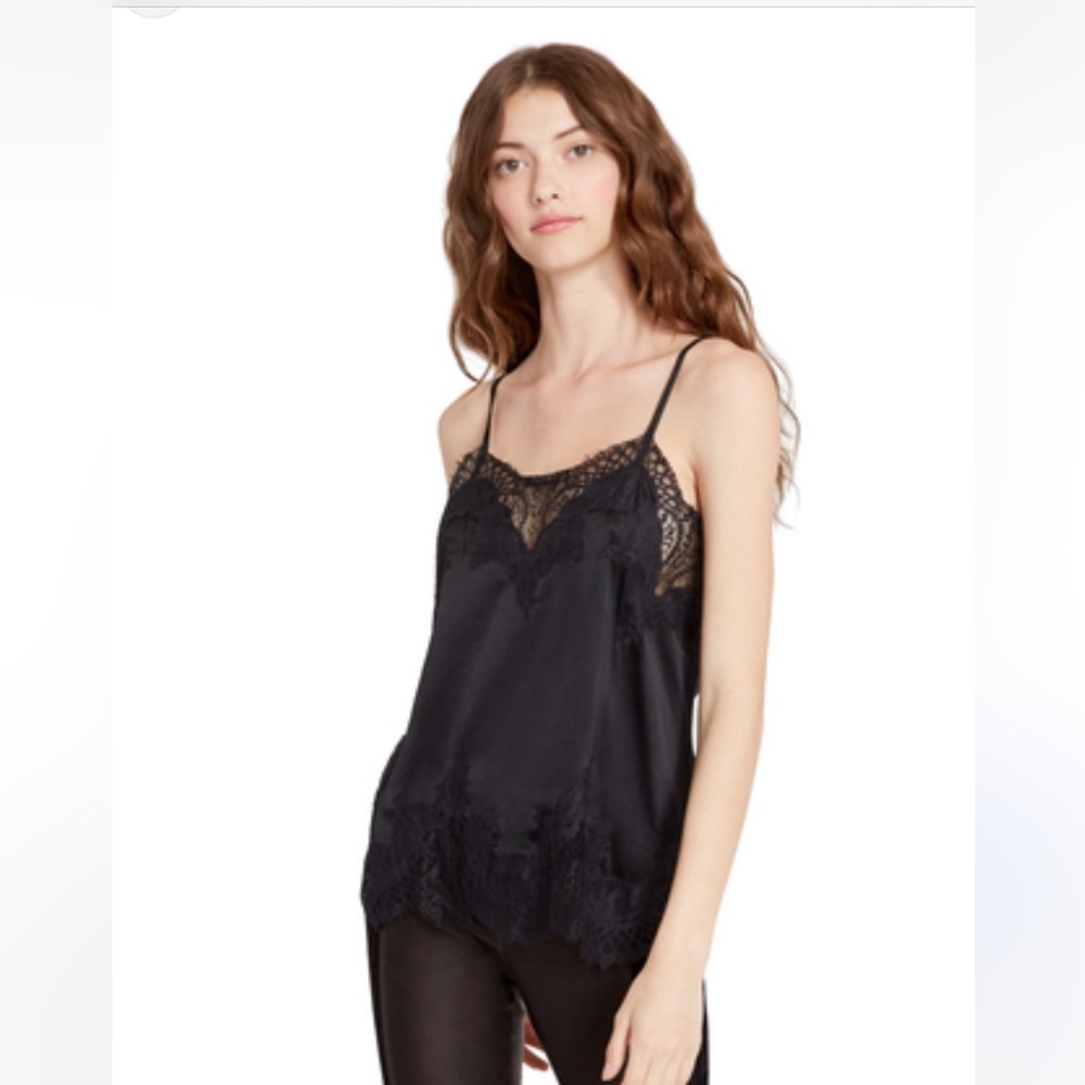 Alice + Olivia Sondra Lace Slim Slip Tank